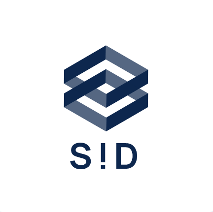 SID logo - geometric hexagonal design in navy blue